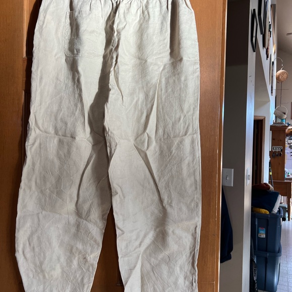 Quince Pants - WOMEN’s 100% LINEN Cream Pants